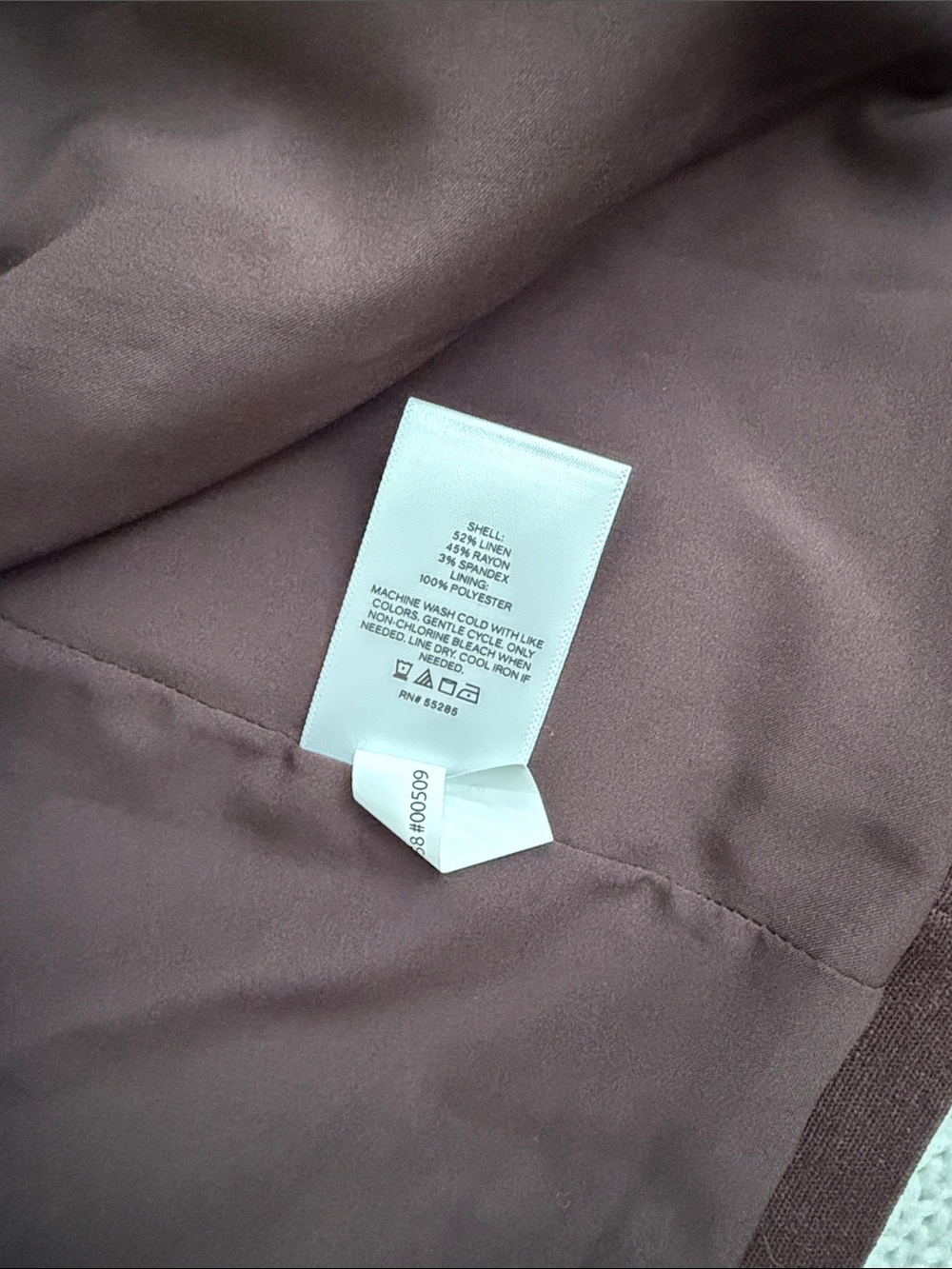 Express Linen Blazer Brown Size Small - Picture 6 of 7